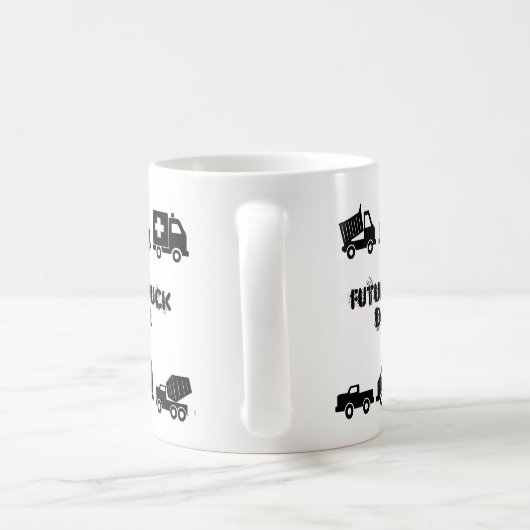 "未来のトラックの運転手"のマグ コーヒーマグカップ (ハンドル)