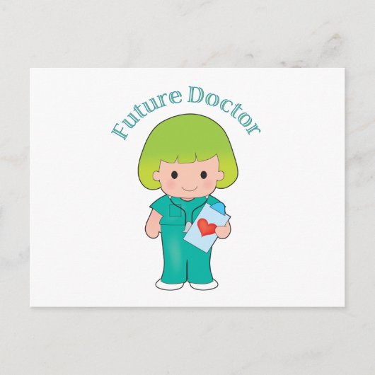 未来のドクターガール ポストカード (正面)