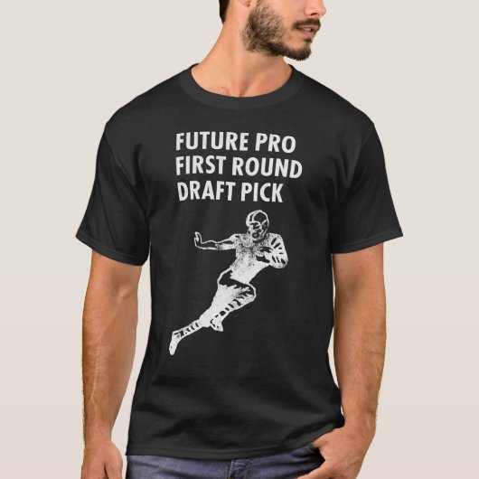 未来のドラフト入団の子供の青年はProdigyを遊ばします Tシャツ (正面)