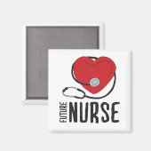 未来のナースが近いナースデザイン マグネット (正面/裏面)