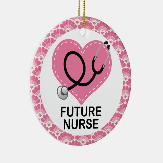 未来のナースのギフトのオーナメント セラミックオーナメント (右)