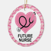 未来のナースのギフトのオーナメント セラミックオーナメント (左)