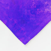 未来のナース聴診器パープルマーブルカスタマイズ フリースブランケット (角)