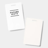 未来のニエト バッジ (正面＆裏面)