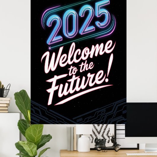 未来のネオン ポスター (ホームオフィス)