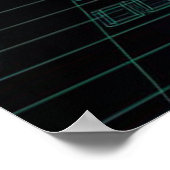 未来のネオン ポスター (角)