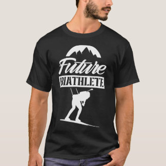 未来のバイアスリートスポーツバイアスロンバイアスロン Tシャツ