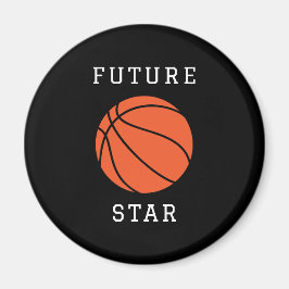 未来のバスケットボールスターブラックマグネット マグネット