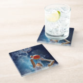 未来のバスケットボール全星 ガラスコースター (アングル)