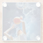 未来のバスケットボール全星 ガラスコースター (裏面)