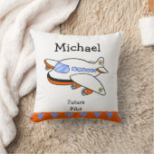 未来のパイロット飛行機子の枕 クッション (ブランケット)