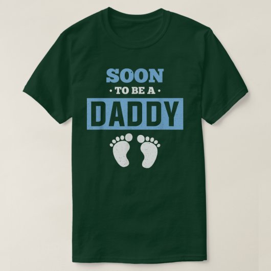 未来のパパベビーすぐにDaddy Prになる発表 Tシャツ (デザイン正面)
