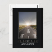 未来のパロディやる気を起こさせるハガキ ポストカード (正面/裏面)