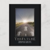 未来のパロディやる気を起こさせるハガキ ポストカード (正面)