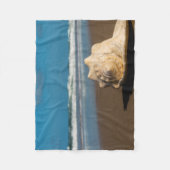 未来のビーチ フリースブランケット (正面)