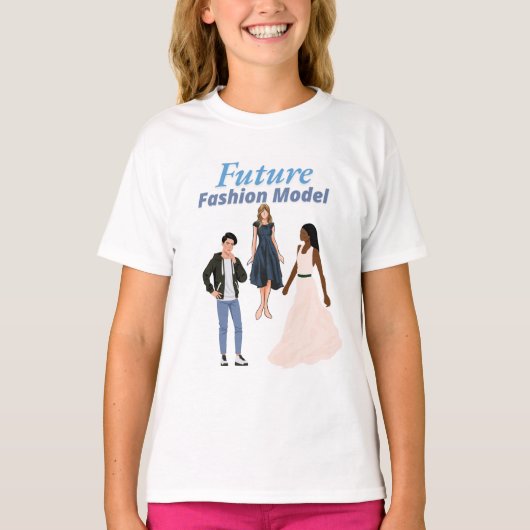 未来のファッションモデル Tシャツ (正面)