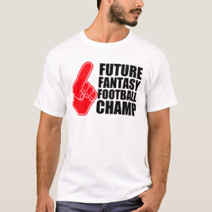 未来のファンタジーのフットボールのチャンピオン Tシャツ