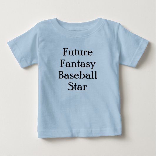 未来のファンタジーの野球の花形選手 ベビーTシャツ (正面)