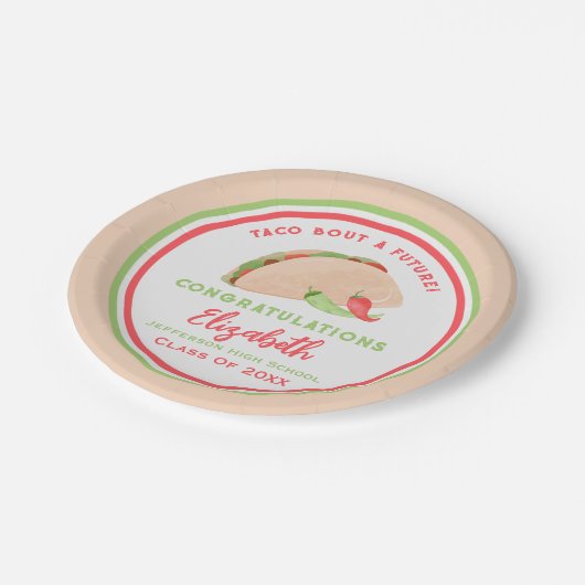 未来のフィエスタ卒業のタコ ペーパープレート