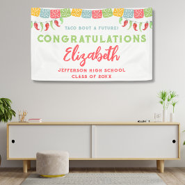 未来のフィエスタ卒業パーティーのタコ 横断幕