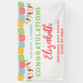 未来のフィエスタ卒業パーティーのタコ 横断幕 (縦)