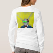 未来のフロント+バックを見る Tシャツ (裏面)