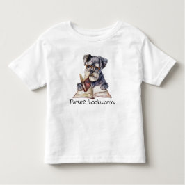未来のブックワーム読犬のベビー トドラーTシャツ