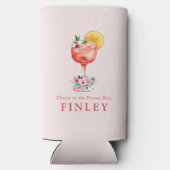 未来のブライズピンク ブライズシャワーおめでとう スリム缶クーラー (裏面)