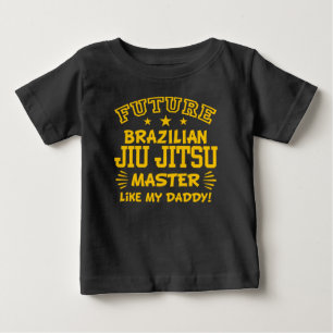 未来のブラジル柔術マスター私のパパのように ベビーTシャツ