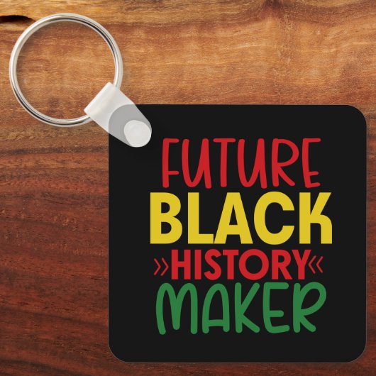 未来のブラックヒストリーメーカーのキーチェーン キーホルダー (正面)