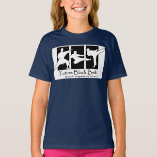 未来のブラックベルトブルーTシャツ Tシャツ