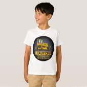 未来のブルドーザーのDozerの運転者はTシャツをからかいます Tシャツ (正面フル)
