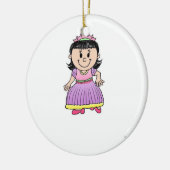 未来のプリンセス – 紫 セラミックオーナメント (左)
