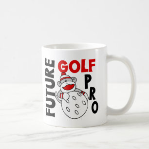未来のプロゴルファーのソックス猿 コーヒーマグカップ