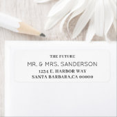 未来のホワイト夫人の結婚差出人住所 ラベル (インサイチュ)
