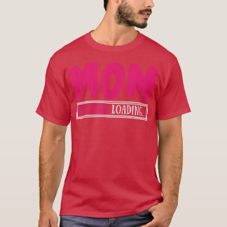 未来のママ妊娠リビールママのロードベビー前 Tシャツ