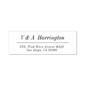 未来のミスターとミセス差出人住所の自己インクのスタンプ セルフインキングスタンプ (デザイン)