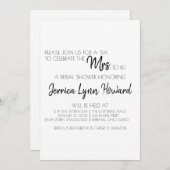 未来のミスターブライダル・シャワーのご案内 招待状 (正面/裏面)