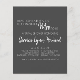 未来のミスターミセス・ブライダルシャワー・フライヤー チラシ