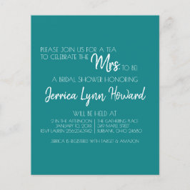 未来のミスターミセス・ブライダルシャワー・フライヤー チラシ