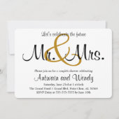 未来のミスターミセス・婚約パーティ 招待状 (正面)