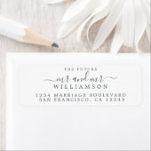 未来のミスター・マルームズの結婚差出人住所 ラベル (インサイチュ)