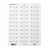 未来のミスター・マルームズの結婚差出人住所 ラベル (フルシート)