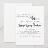 未来のミスター＆ミセスのブライズシャワー招待状 招待状 (正面/裏面)