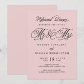 未来のミスター＆ミセスのリハーサルディナー招待状 招待状 (正面/裏面)