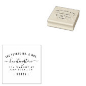 未来のミスター&ミセスタイポグラフィ差出人住所 ラバースタンプ (押印)