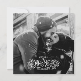 未来のミスター・ミセス・ウィンター・婚約 案内状