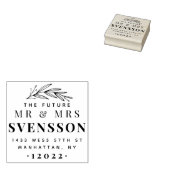 未来のミスター・ミセス・カップル婚約した・差出人住所 ラバースタンプ (押印)