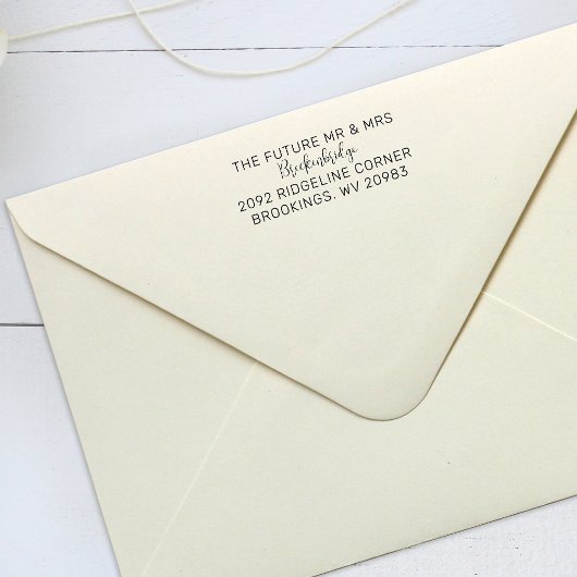 未来のミスター＆ミセス スクリプト カップル 返信住所 セルフインキングスタンプ