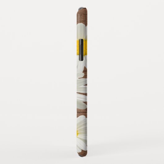 未来のミセスかわいらしデイジーホワイトフローラ素朴ウッド Case-Mate iPhoneケース (裏面/右)